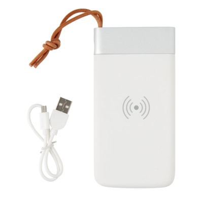 Batería externa Aria 8.000 mAh con carga inalámbrica 5W personalizada